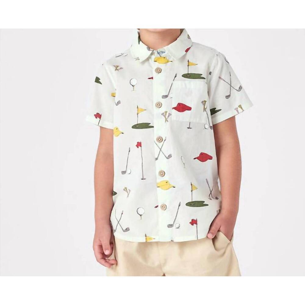 NEW PINK CHICKEN jack shirt in golf tournament